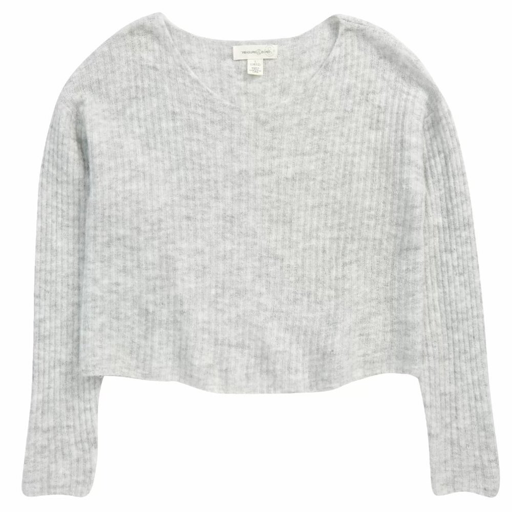Girl's Treasure & Bond Kids' Boxy Rib Sweater
